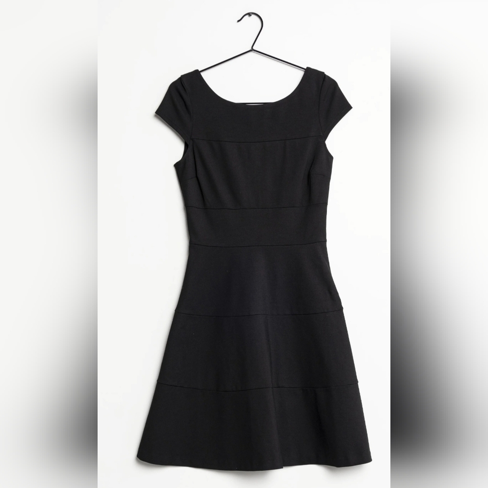 Banana Republic Black Fit-and-Flare Mini Dress